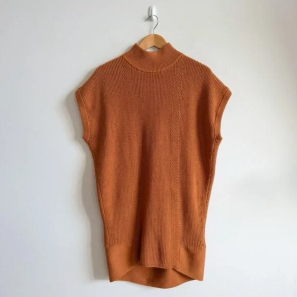 Brand New by Anthropologie Short-Sleeve Mock-Neck Sweater Mini Dress - Picture 5 of 10